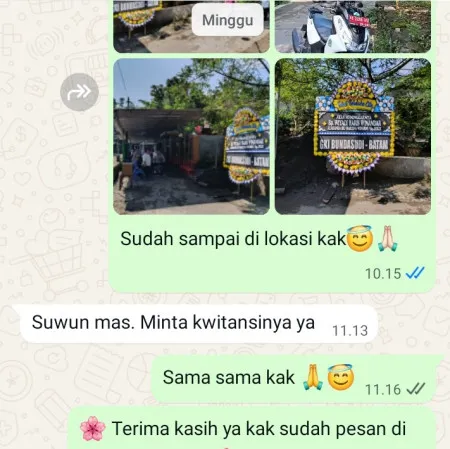 Pengiriman Papan Bunga Duka Bandungan