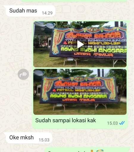 Pengiriman Papan Bunga Bandungan